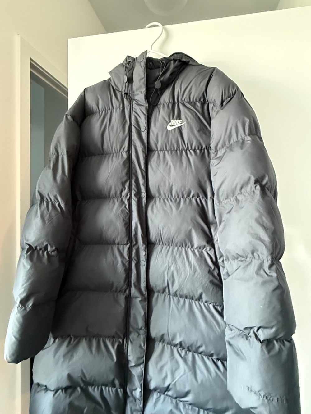 Black Nike Long Women's Puffer Jacket
